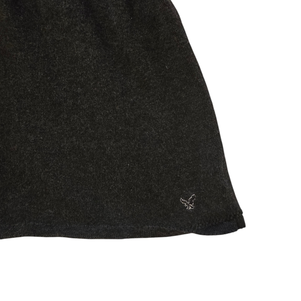 Vintage American Eagle Y2K Babydoll Charcoal Knit Top - Picture 8 of 10